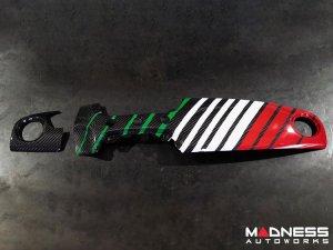 FIAT 500 Custom Dashboard - Carbon Fiber - Italian Racing Stripe